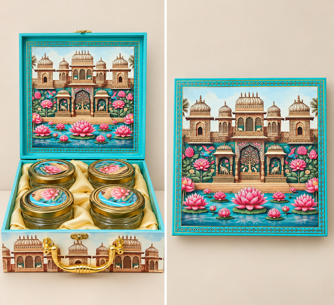 4 Jar MDF Box